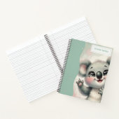 Carnet Bébé Koala qui fait signe de la main – Teinte part (Intérieur)