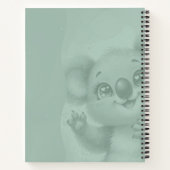 Carnet Bébé Koala qui fait signe de la main – Teinte part (Dos)