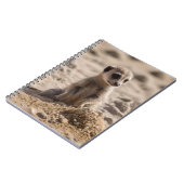 Carnet Bébé Meerkat Jouant Dans Le Sable, (Côté gauche)
