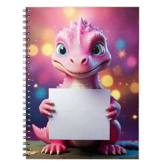 Carnet bébé - Mettez votre nom - Dinosaure bébé (Devant)