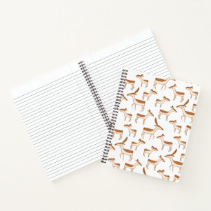 Carnet Bébé mignon cerf et famille