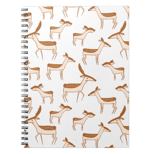 Carnet Bébé mignon cerf et famille (Devant)