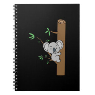 Carnet Bébé mignon Escalade Koala Un Eucalyptus Arbre