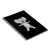 Carnet Bébé mignon Koala Avec Un Sourire Debout (Côté Droit)