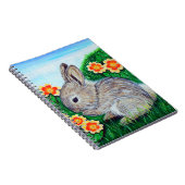 Carnet Bébé mignon peinture lapin (Côté Droit)