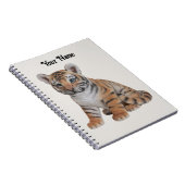 Carnet Bébé mignon Tiger Cub (Côté Droit)