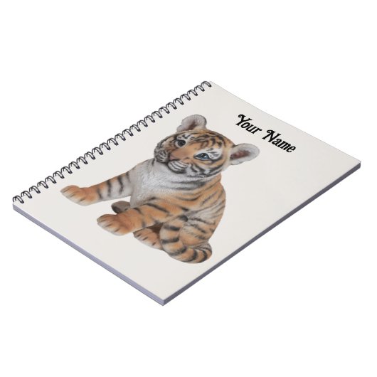 Carnet Bébé mignon Tiger Cub (Côté gauche)