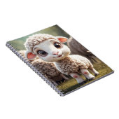 Carnet Bébé mouton d'agneau dans le champ agricole (Côté Droit)