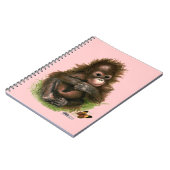 Carnet Bébé orang-outan et papillon (Côté gauche)