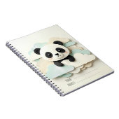Carnet Bébé Panda plié | Origami mignon (Côté Droit)