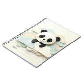 Carnet Bébé Panda plié | Origami mignon (Côté gauche)