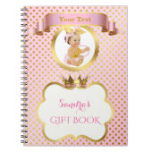 Carnet Bébé princesse Big Bow Gold Guest (Devant)