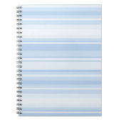 Carnet Bébé rayures bleues (Devant)