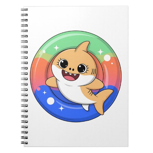 Carnet Bébé Requin Mignon Avec Flotteur | Enfants (Devant)