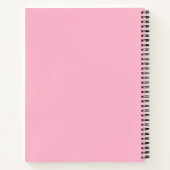 Carnet Bébé rose couleur solide (Dos)