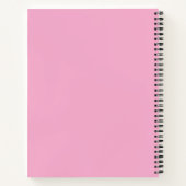 Carnet Bébé rose pailleté étoile jolie (Dos)