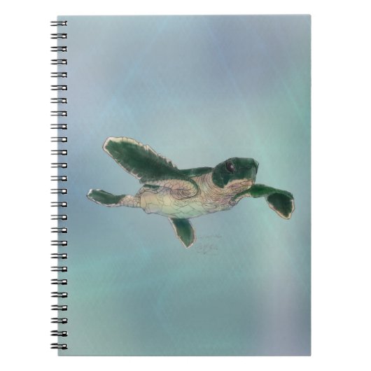 Carnet Bébé tortue de mer (Devant)