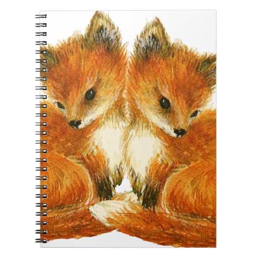 Carnet Bébé Twin Foxes (Devant)