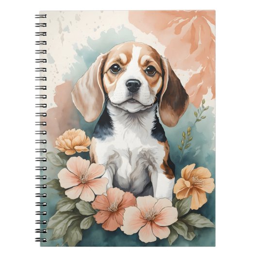 Carnet Bébés mignons animaux | Chiot Beagle adorable (Devant)