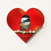 Carnet Bécasseau à carreaux noirs mignon avec feuilles d' (Dos)