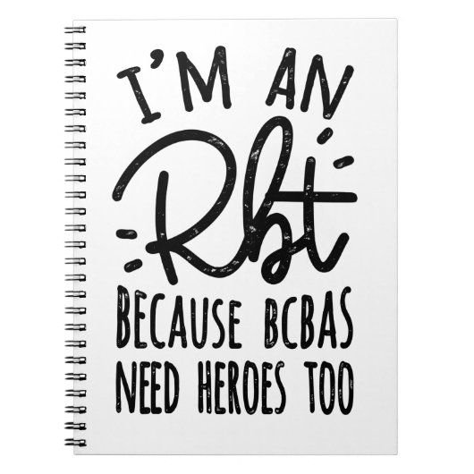 Carnet Because BCBAs Need Heroes Too (Devant)