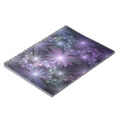 Carnet Bed of Flowers Trendy Shiny Abstract Fractal Art (Côté gauche)