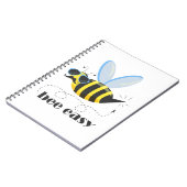 Carnet Bee caractère avec mustache lunettes de soleil Bee (Côté gauche)