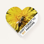 Carnet Bee fantastique abeille inspirante sur le pissenli (Devant)