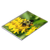 Carnet Bee Feasting on Butterfly Weed Wildflowers (Côté gauche)