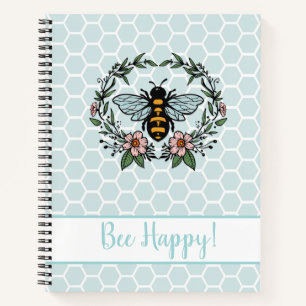 Carnet Bee Happy Floral
