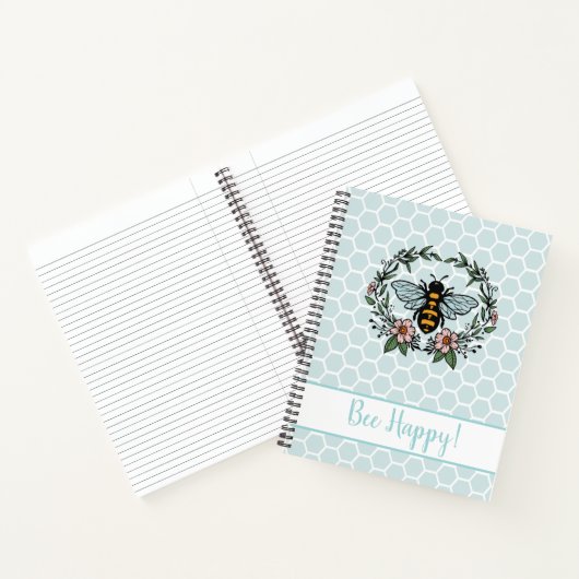 Carnet Bee Happy Floral (Intérieur)