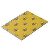 Carnet Bee Haven : Motif jaune Vintage (Côté gauche)
