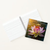 Carnet Bee on Lotus Flower Personnalisé (Intérieur)