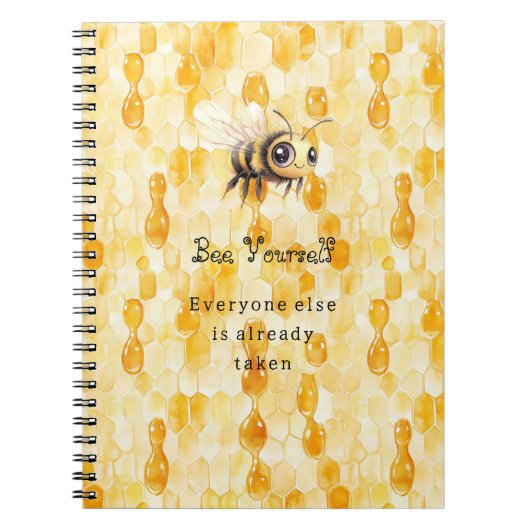 Carnet Bee Yourself Honey (Devant)