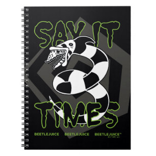 Carnet Beetlejuice Say It 3 Times