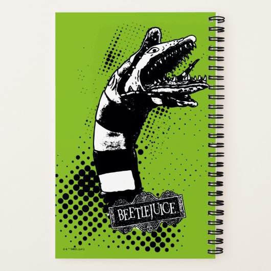 Carnet Beetlejus | Illustration du ver de sable (Verso)