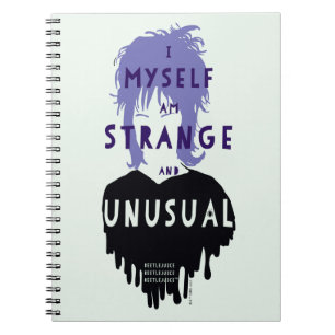 Carnet Beetlejus Lydia Graphisme "étrange et inhabituel