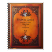 Carnet Begin to Speak Notebook (Devant)