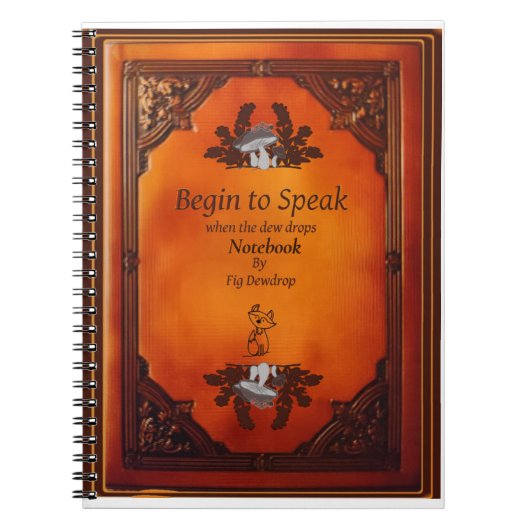 Carnet Begin to Speak Notebook (Devant)