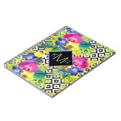 Carnet Bégonia d'orchidée et monogramme des palmettes | (Côté gauche)