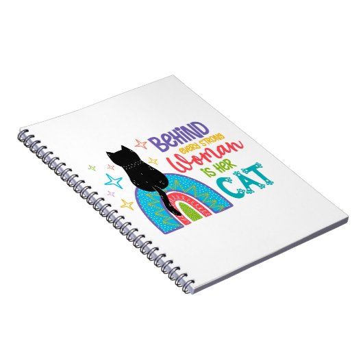Carnet Behind Every Strong Woman Is Her Cat (Côté Droit)