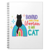 Carnet Behind Every Strong Woman Is Her Cat (Devant)