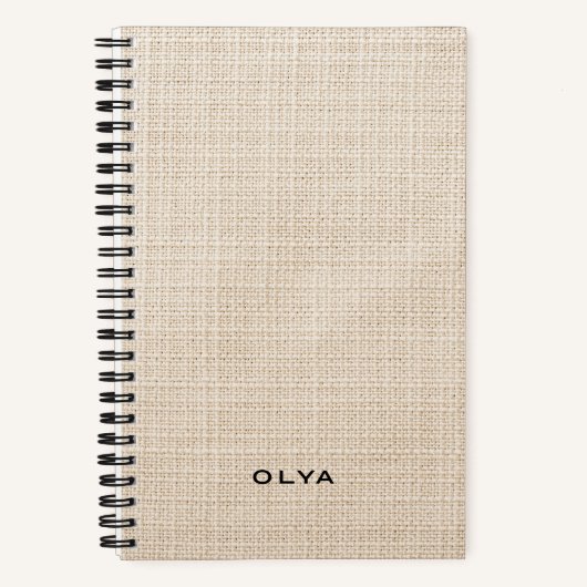 Carnet Beige Aesthetic - Minimalist (Recto)