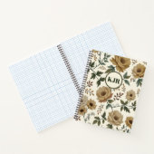 Carnet Beige and Ivory Flowers (Intérieur)