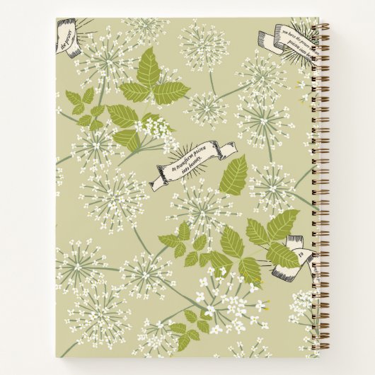 Carnet BEIGE Ivy Cicuta (Dos)