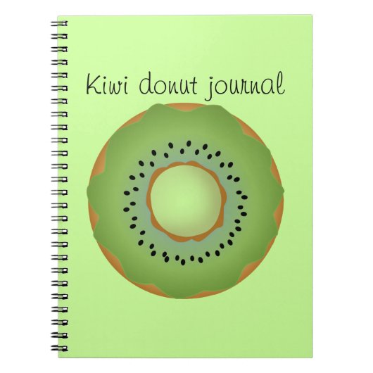Carnet beigne kiwi (Devant)