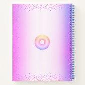 Carnet beignets pourpre rose arc-en-ciel audacieux partie (Dos)