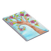 Carnet Bel arbre avec les fleurs roses (Côté Droit)