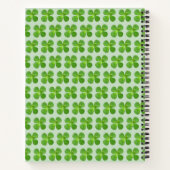 Carnet Bel arbre de jade Feuilles vertes sur fond vert cl (Dos)