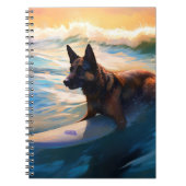 Carnet Belge Shepherd Beach Surf Peinture (Devant)